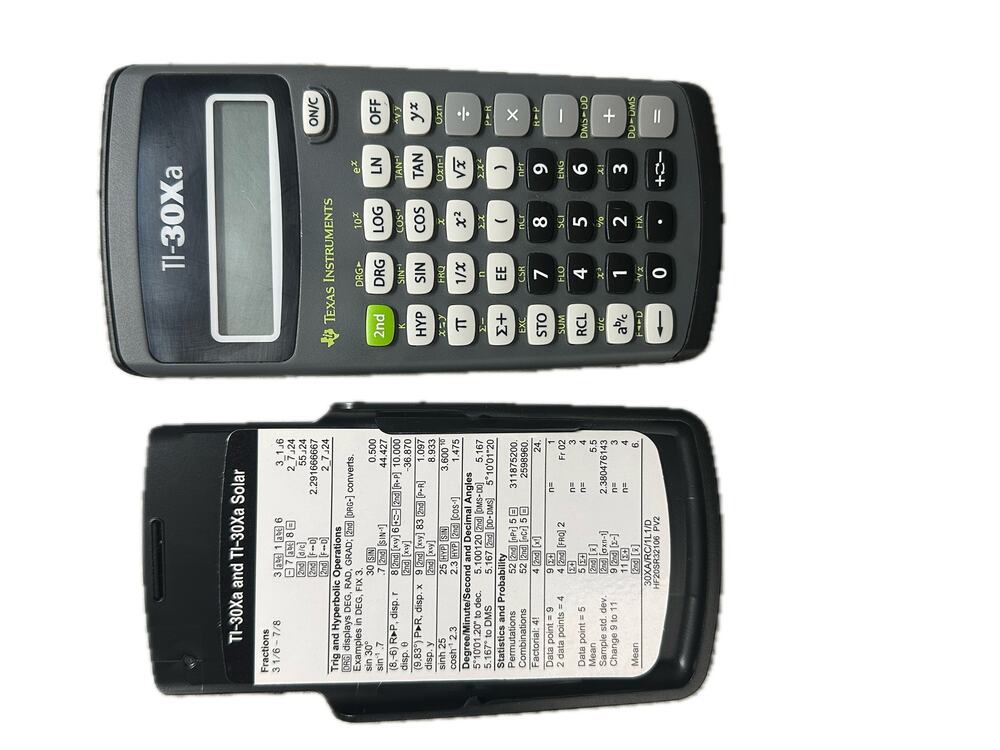 Texas Instruments TI-30Xa Scientific Calculator Tested Working Student Math
